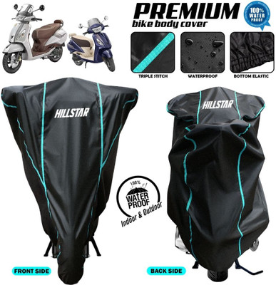 AutoGalaxy Waterproof Two Wheeler Cover for TVS(Jupiter 125, Black)