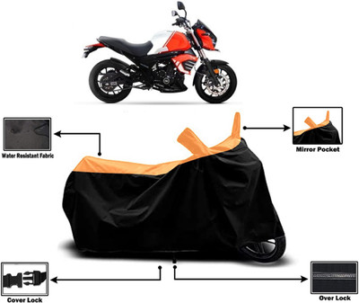 Amexride Two Wheeler Cover for Mahindra(Mojo, Orange)