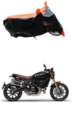 VESMEI Two Wheeler Cover for Ducati(Scrambler, Orange)