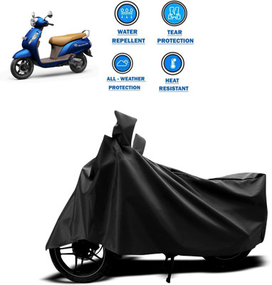 DeepShakshi AUTOMOTIVE Two Wheeler Cover for Suzuki(New Access 125, Black)