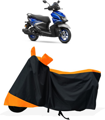 Tricway Two Wheeler Cover for Yamaha(Ray-ZR 125FI BS6, Orange)