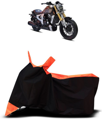 VESMEI Two Wheeler Cover for TVS(Zeppelin, Orange)