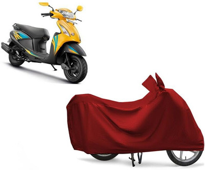KEDIT Two Wheeler Cover for Hero(Pleasure+ 110, Maroon)