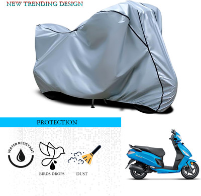 ANTHUB Waterproof Two Wheeler Cover for Hero(Dash, Silver)