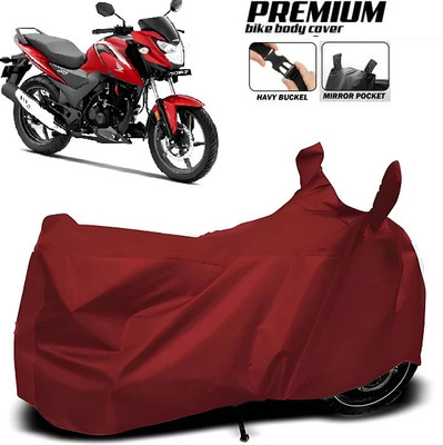 SK AUTO Waterproof Two Wheeler Cover for Honda(SR 160, Maroon)