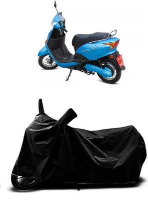 MMSSTAR Waterproof Two Wheeler Cover for Hero(Electric Optima Li BS6, Black)