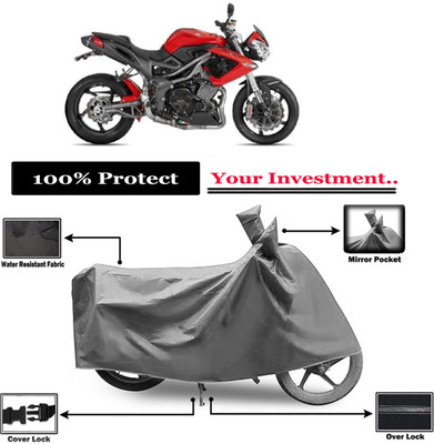 Amexride Two Wheeler Cover for Benelli(TNT R, Grey)