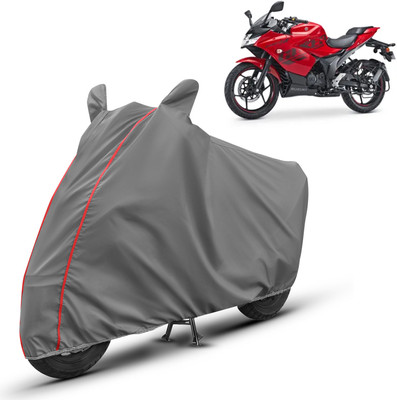 AUTOMOZEXO Waterproof Two Wheeler Cover for Suzuki(Gixxer SF, Grey)