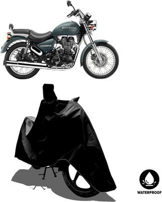 Amexride Waterproof Two Wheeler Cover for Royal Enfield(Thunderbird 500, Black)