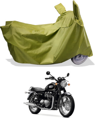 Amexride Two Wheeler Cover for Triumph(Bonneville T120 Black, Maroon)