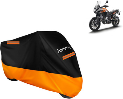 Juvdoxj Waterproof Two Wheeler Cover for KTM(1050 Adventure, Orange, Black)