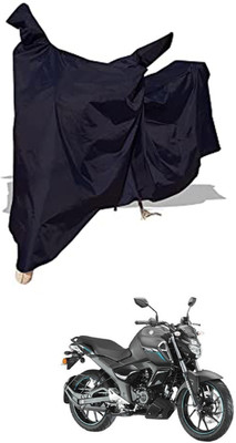 Amexride Two Wheeler Cover for Yamaha(FZ-S Fi Version 3.0, Black)
