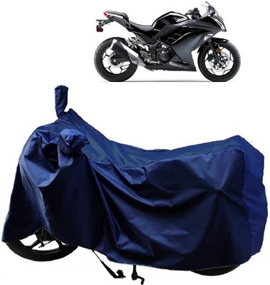 MMSSTAR Waterproof Two Wheeler Cover for Kawasaki(Ninja 300, Blue)