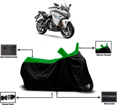 Amexride Two Wheeler Cover for CFMoto(650GT BS6, Green)