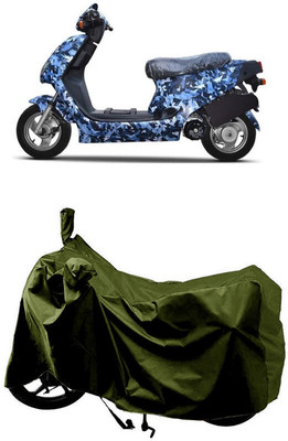 SUGASHRI Waterproof Two Wheeler Cover for Hero(Electric AXLHE-20 BS6, Green)