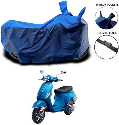 SEBONGO Waterproof Two Wheeler Cover for Suzuki(Access 125, Blue)