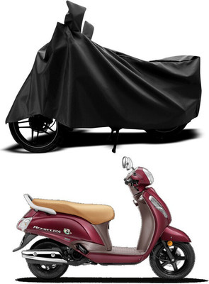 ANTHUB Two Wheeler Cover for Suzuki(Black)