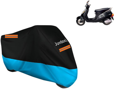 Juvdoxj Waterproof Two Wheeler Cover for Kinetic(Zing, Blue)