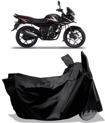 Amexride Two Wheeler Cover for Bajaj(Discover 150 f, Black)