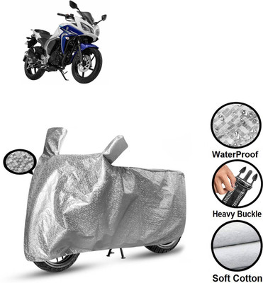 CODOKI Waterproof Two Wheeler Cover for Yamaha(Fazer-250 BS6, Silver)