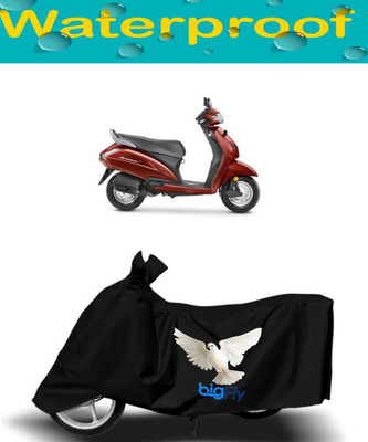 BigFly Waterproof Two Wheeler Cover for Honda(Activa 4G, Black)