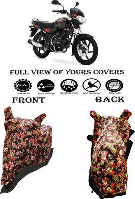 Amexride Two Wheeler Cover for Bajaj(Discover 125 DTS-i, Multicolor)