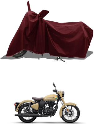 AESTRYD Two Wheeler Cover for Royal Enfield(350 BS6, Maroon)