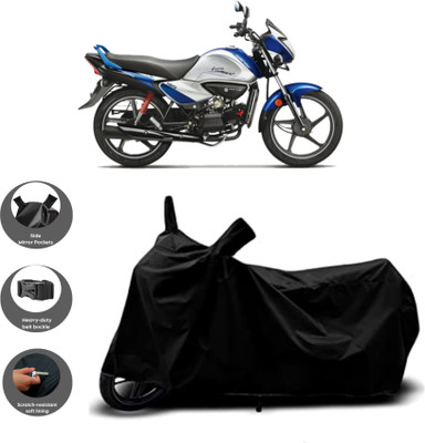 HWSXQAE Waterproof Two Wheeler Cover for Hero(Splendor iSmart 110, Black)