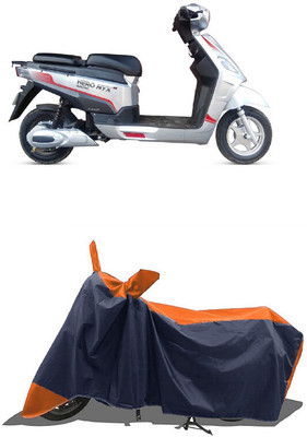 SUGASHRI Waterproof Two Wheeler Cover for Hero(Electric NYX HS500 ER BS6, Orange, Blue)