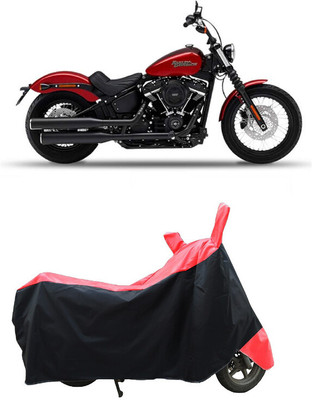 Coxtor Waterproof Two Wheeler Cover for Harley Davidson(Street Bob, Red)