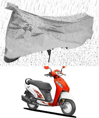 Furious3D Two Wheeler Cover for Honda(Activa 4G, Silver)