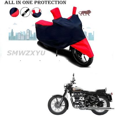 smwzxyu Waterproof Two Wheeler Cover for Royal Enfield(350, Red, Blue)