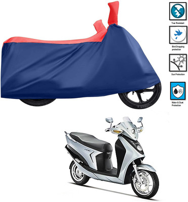 CODOKI Waterproof Two Wheeler Cover for Hero(Leap Hybrid SES BS6, Red)