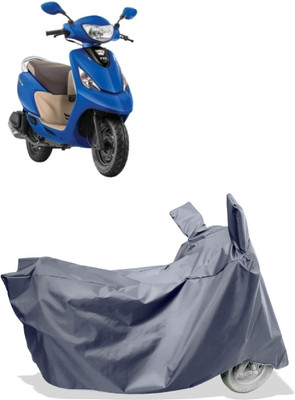 Amexride Two Wheeler Cover for TVS(Zest 110 BS6, Grey)