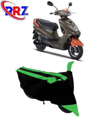 RRZ Waterproof Two Wheeler Cover for Okinawa(Ridge Plus, Black, Green)