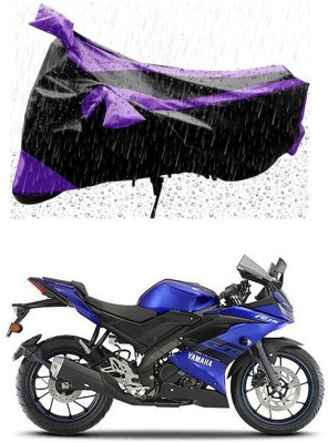 AUTOGARH Two Wheeler Cover for Yamaha(YZF R1M, Purple, Black)