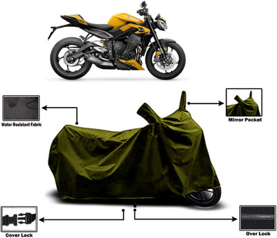 Amexride Two Wheeler Cover for Triumph(Street Triple RS, Green)
