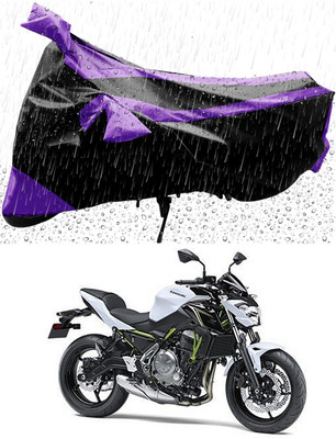 MWBB Waterproof Two Wheeler Cover for Kawasaki(Z650, Black)