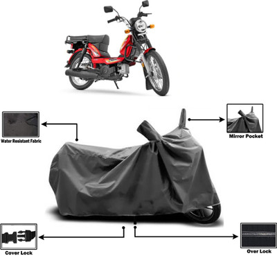 Amexride Two Wheeler Cover for TVS(XL 100 Heavy Duty BS6, Grey)