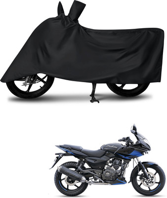 DeepShakshi AUTOMOTIVE Waterproof Two Wheeler Cover for Bajaj(Pulsar 220, Black)