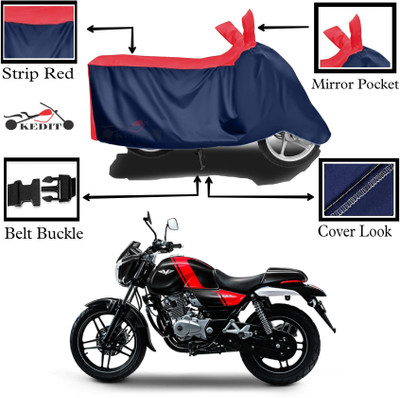 KEDIT Two Wheeler Cover for Bajaj(Red, Blue)