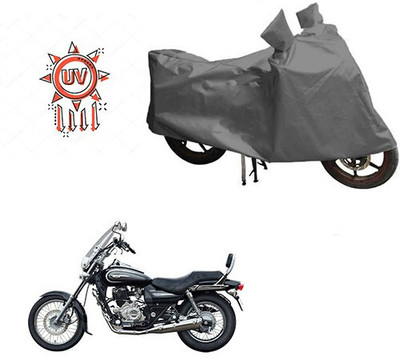 DeepShakshi AUTOMOTIVE Waterproof Two Wheeler Cover for Bajaj(Avenger 220 Cruise, Grey)