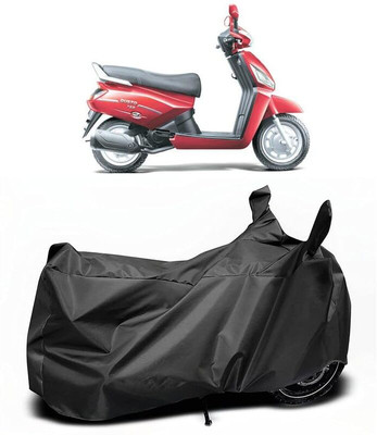 KEDIT Two Wheeler Cover for Mahindra(Gusto 125, Black)