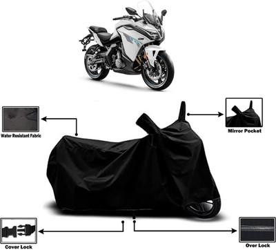 Amexride Two Wheeler Cover for CFMoto(650GT BS6, Black)