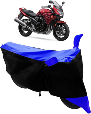 Mdstar Waterproof Two Wheeler Cover for Suzuki(Bandit, Black, Blue)
