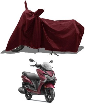 DeepShakshi AUTOMOTIVE Waterproof Two Wheeler Cover for Suzuki(Burgman Street 125, Maroon)