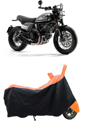 Coxtor Waterproof Two Wheeler Cover for Ducati(Scrambler, Orange)