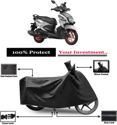 KEDIT Two Wheeler Cover for Yamaha(RayZR 125 Fi, Black)