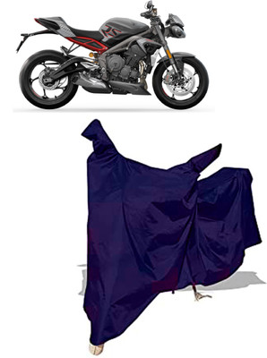 Amexride Two Wheeler Cover for Triumph(Street Triple RS, Blue)