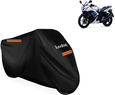 Juvdoxj Waterproof Two Wheeler Cover for Yamaha(YZF R15 S, Black)